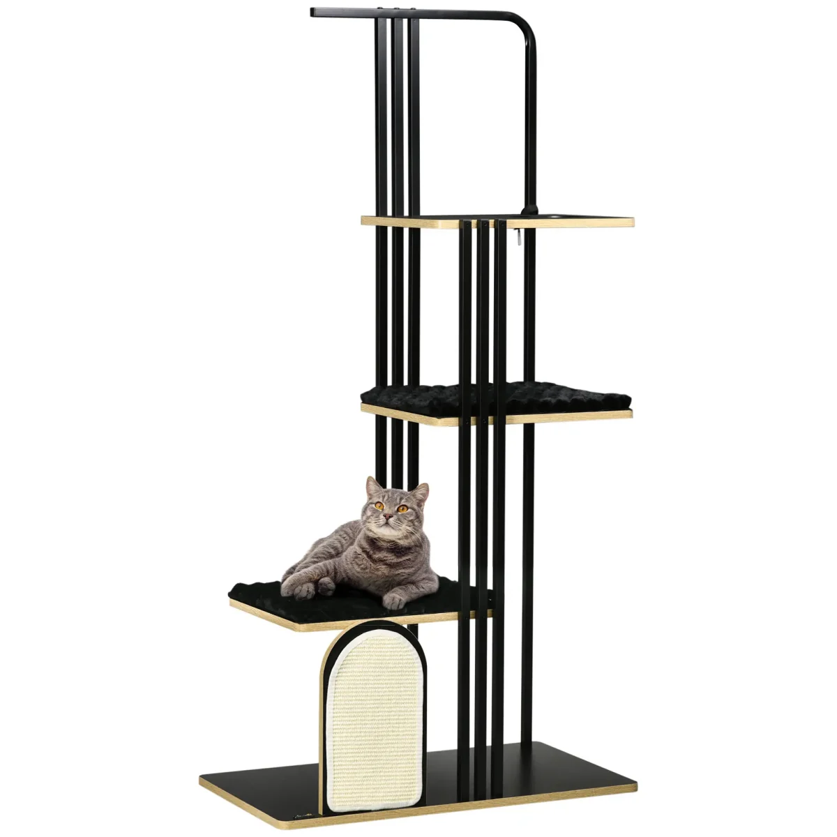Дърво за котки PawHut, 3 платформи, 2 възглавници - Image 1