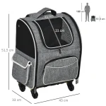 Чанта за носене на кучета Pawhut 2 в 1, оксфордска материя - Image 4