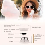 HOMCOM Машина за захарен памук, неръждаема стомана - Image 3