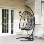 Висящ стол Outsunny тип „яйце“, с включена възглавница - Image 7