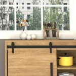 HOMCOM 200 см плъзгаща се врата, комплект - Image 3