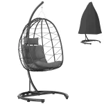 Висящ стол Outsunny тип „яйце“, с включена възглавница - Image 8