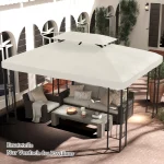 Резервен покрив Outsunny за метална беседка 3x4м - Image 4