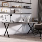 Комплект крака за маса Homcom, стомана, 80x4x72 см - Image 3