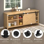 HOMCOM 200 см плъзгаща се врата, комплект - Image 4