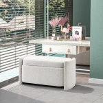 HOMCOM Тапицирана пейка за съхранение, 105 x 44 x 45,5см - Image 3