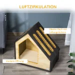 Кучешка къщичка Pawhut, вътрешна, с възглавница до 8 кг - Image 8