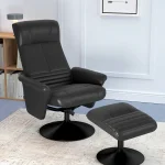 HOMCOM Фотьойл с регулируема облегалка и табуретка - Image 10