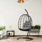 Висящ стол Outsunny тип „яйце“, с включена възглавница - Image 3