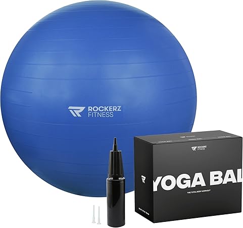 Rockerz Fitness® Йога топка с помпа 65см