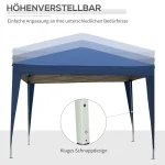 Слънчева шатра 3 x 3 м с 4 странични стени, прозорец - Image 8