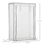 Слънчева оранжерия с PE мрежа, 100x50x150см - Image 4