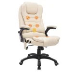 Офис стол HOMCOM с функция за масаж, отопление