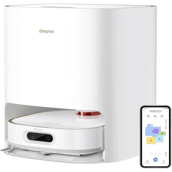 Прахосмукачка робот Dreame W10 Pro, 4 L, Wi-fi свързаност