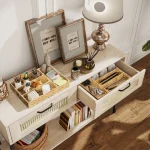 HOMCOM Комплект от 2 кошници за съхранение с отделения - Image 2