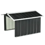 Метален навес Outsunny за роботизирани косачки, 86x100x63 - Image 6