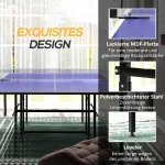 Маса за тенис на маса SPORTNOW, сгъваема, мобилна - Image 4