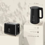 Кухненски комплект HOMCOM с кана и тостер, 7 нива - Image 4