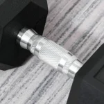 Дъмбел HOMCOM с назъбена дръжка, чугунен дъмбел, 1x15кг - Image 5