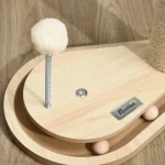 Pawhut Дърво за котенца с играчки, писта с топки - Image 9