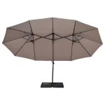 Двоен чадър Outsunny, конзолен, двоен чадър с лост - Image 7