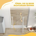 Входна порта за кучета PawHut, регулируема от 75 см до 95 см - Image 5