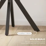 HOMCOM Трапезна кръгла маса, 78 см x 78 см x 75 см - Image 3