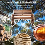 Градинска люлка Outsunny, люлка за 2 души, с подлакътници - Image 6