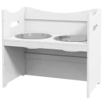 Станция за хранене на кучета PawHut, 2 купички - Image 7