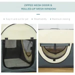 PawHut 70 см сгъваема чанта за домашни любимци, сива - Image 10