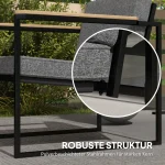 Комплект градински мебели Outsunny за 4 души - Image 5