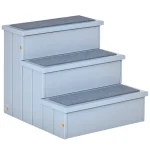 PawHut Стълби за кучета 3 стъпала с височина 38 см