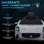 AIYAPLAY 12V Детска електрическа кола Maserati Gran Turismo - Image 4