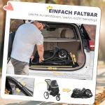 PawHut Количка за кучета, количка за малки кучета и котки - Image 4