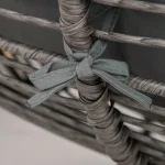 Ратанов стол за отдих Outsunny с табуретка - Image 4