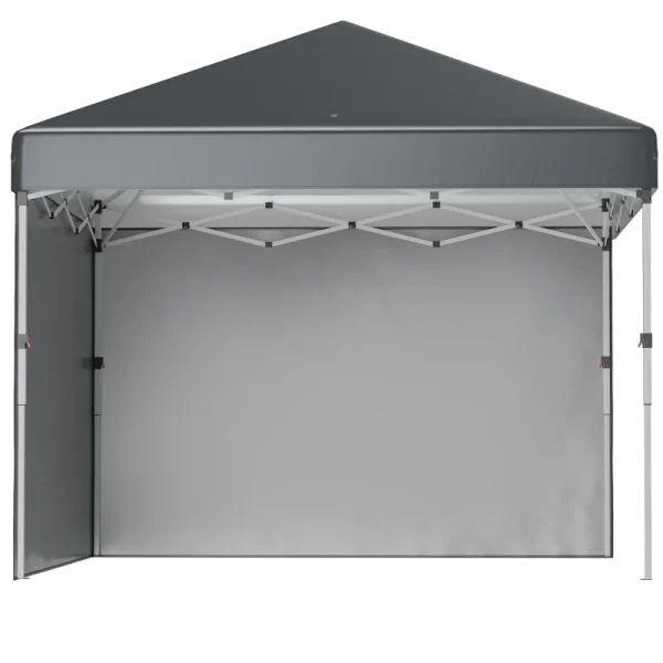 Сгъваема шатра Outsunny, 2 странични стени, 3x3 м