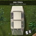 Къмпинг палатка Outsunny за 4-5 души, 180В x 460Д x 230Ш см - Image 5