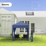 Outsunny Разгъваща се беседка, шатра, 4 странични стени - Image 3