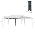 Сгъваема градинска шатра Outsunny, сгъваема 5,9мx2,95мx2м - Image 6