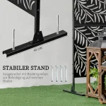 Завеса за поверителност Outsunny, 122см x 45см x 198 см - Image 8