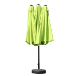 Двоен градински чадър Outsunny 455x270см с ръчна манивела - Image 5