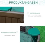 Детски пясъчник Outsunny, включително капак, 4 места - Image 3