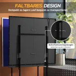 Маса за тенис на маса SPORTNOW, сгъваема, мобилна - Image 9