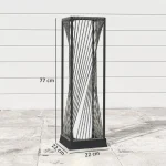 Соларна подова лампа Outsunny, ратан, със сензор, 25 LED - Image 7