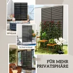 Метален параван за стая Outsunny за външен монтаж - Image 6