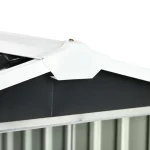 Метален навес Outsunny за роботизирани косачки, 86x100x63 - Image 12