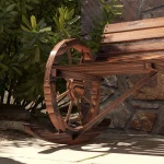 Градинска люлка Outsunny, люлка за 2 души, с подлакътници - Image 8