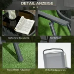 Комплект градински мебели Outsunny, сгъваеми - Image 7