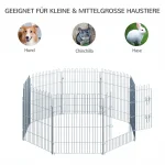 PawHut външна заграждение за кученца, 8 части, Ш63 x В76 см - Image 10