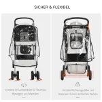 PawHut Кучешка количка за кучета до 10 кг 75см x 45см x 97см - Image 8